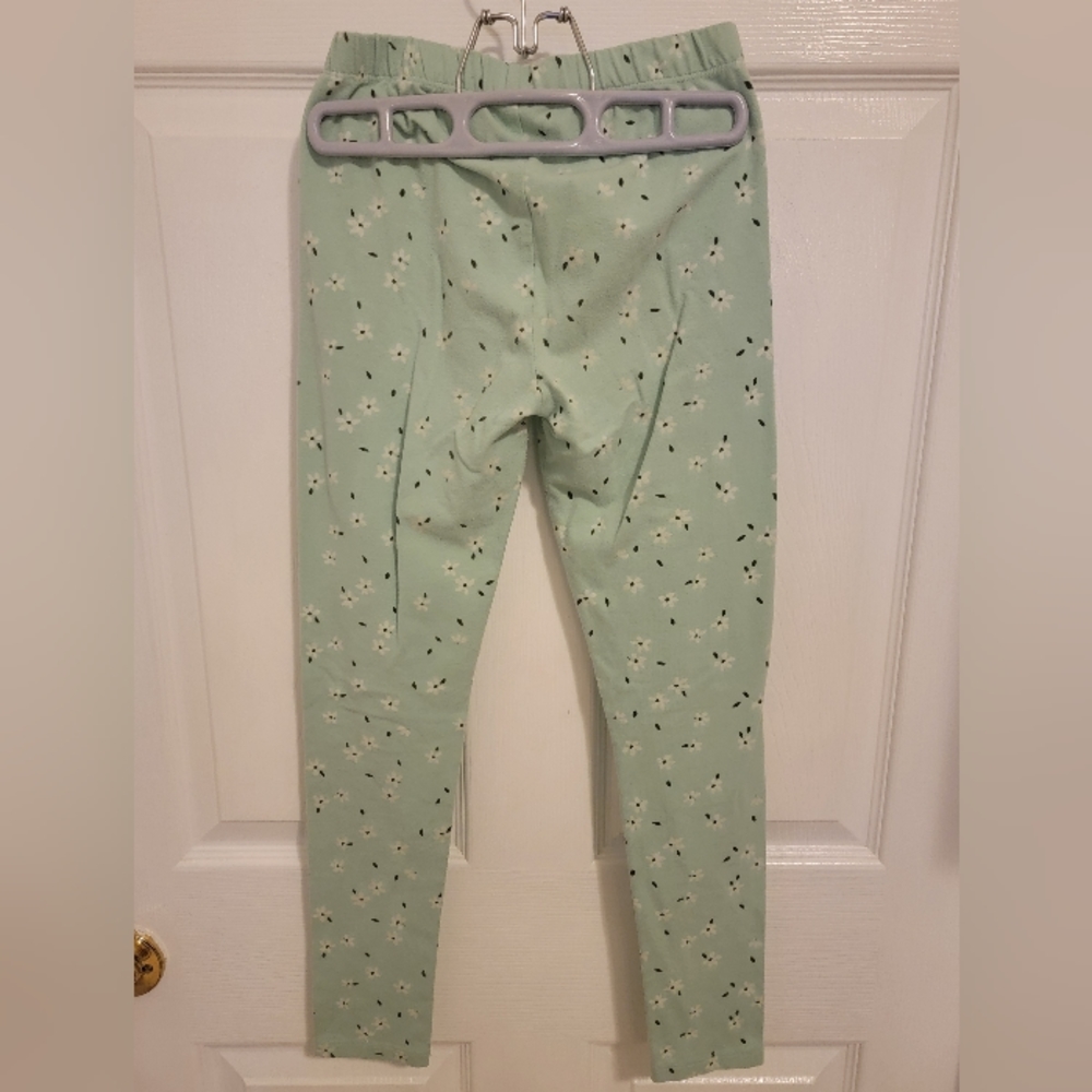 Girls Size 10 Jumping Beans Mint Floral leggings